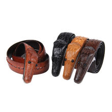 Ceinture de crocodile boucle amovible pour homme